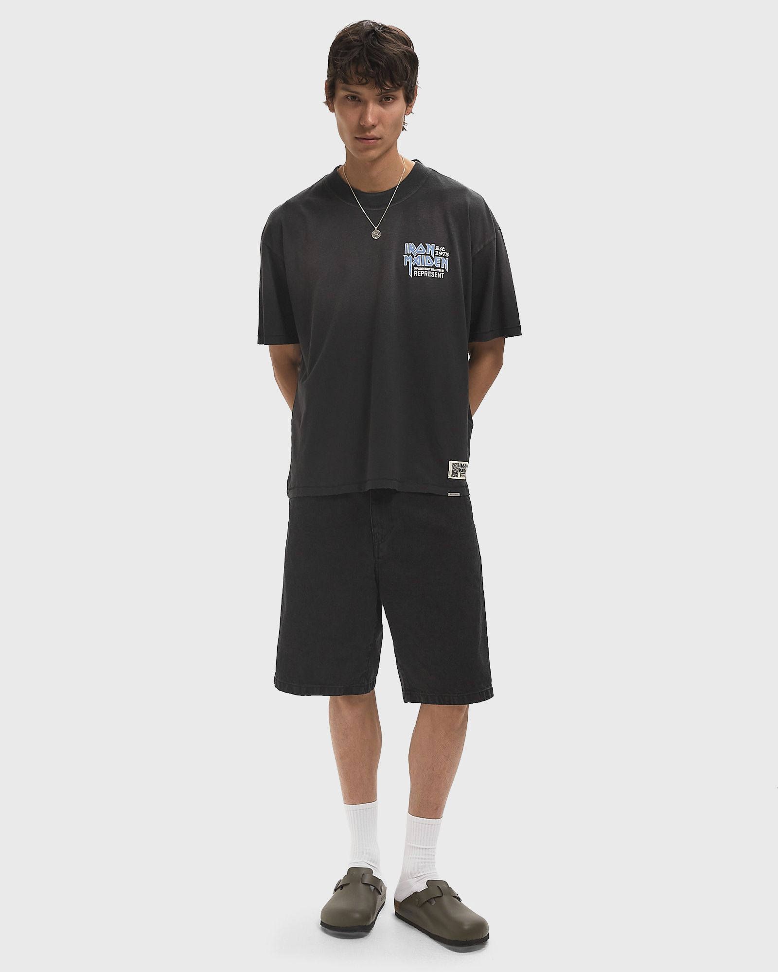 Landon short Black Stone Washed