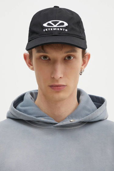 Šiltovka VETEMENTS Oval Logo Baseball Cap Čierna | UA66CA100B, 1