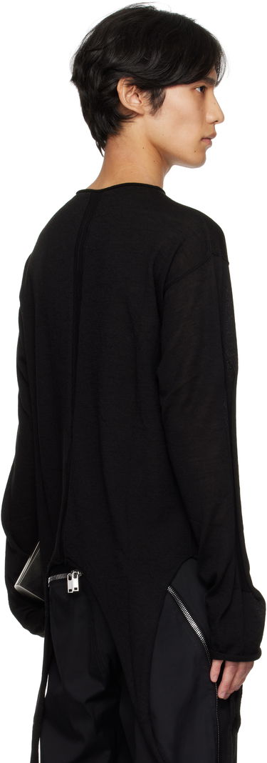 Sveter Rick Owens Rick Owens Concordians Slashed Pull Sweater Čierna | RU02E1671 ML, 2