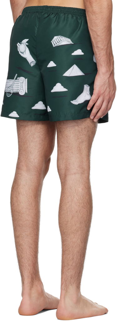 Plavky Casablanca Printed Swim Shorts Zelené | MPS25-TR-032-02, 2