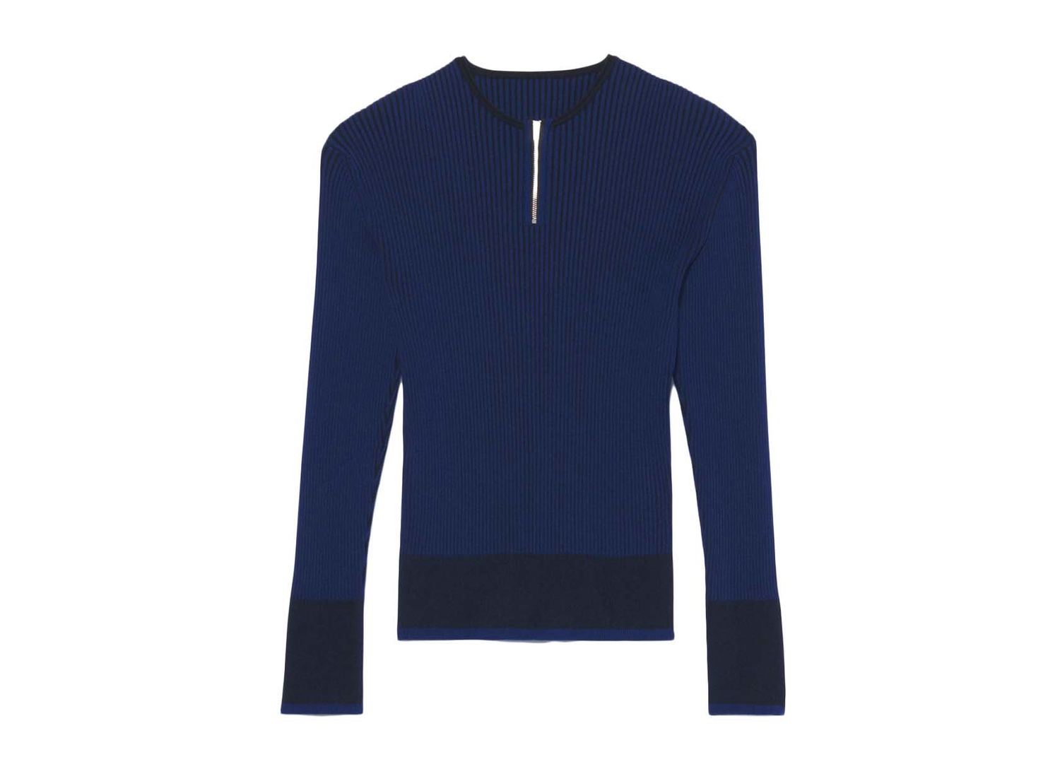 Tričko Jacquemus La Maille Giallo Zipped Scuba Knit Navy | 225KN037-2040 390, 0