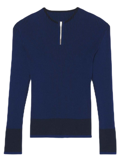 Tričko Jacquemus La Maille Giallo Zipped Scuba Knit Navy | 225KN037-2040 390