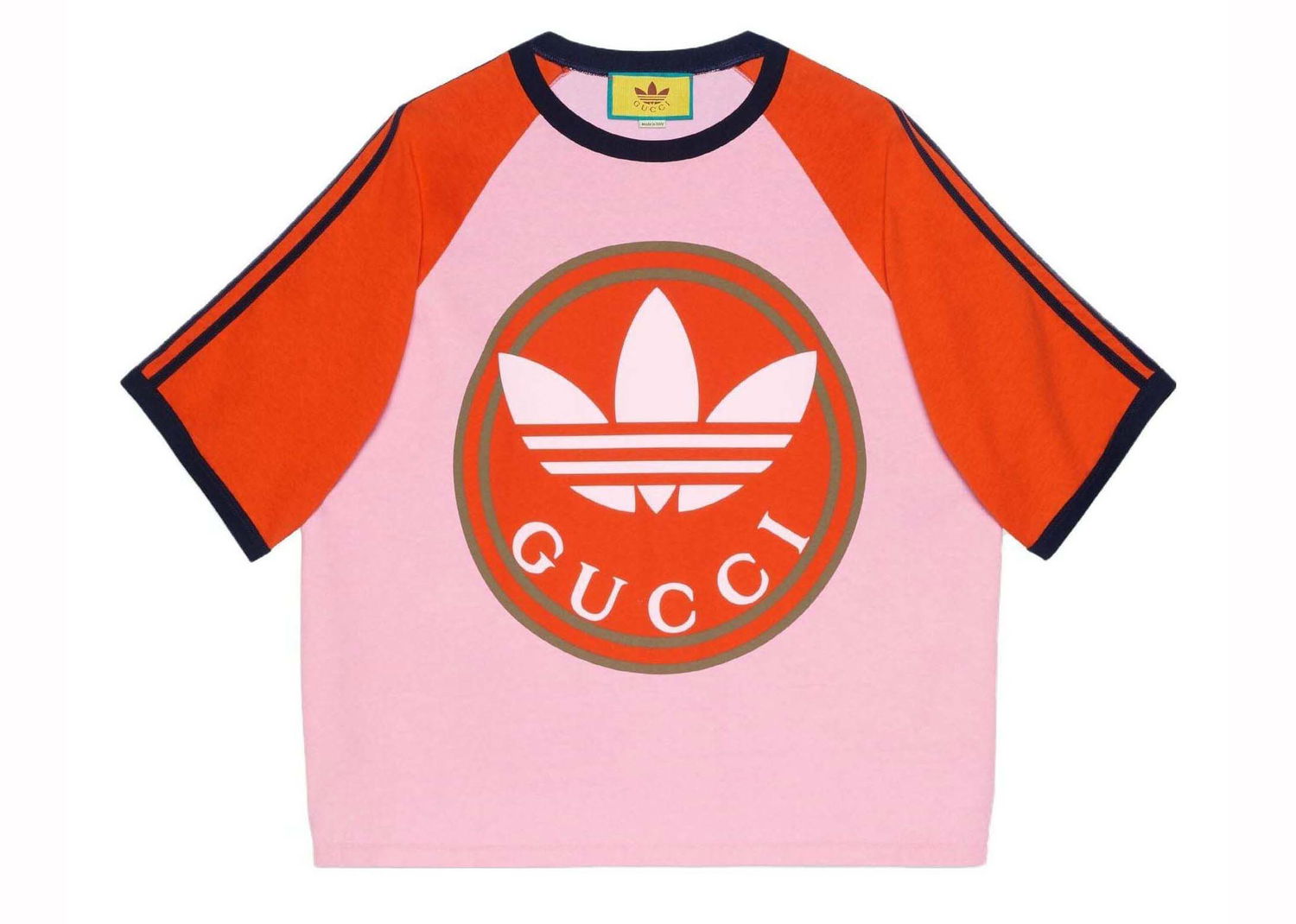 Tričko Gucci adidas x Color Block T-shirt Pink Ružová | 722927 XJE1E 5454, 0
