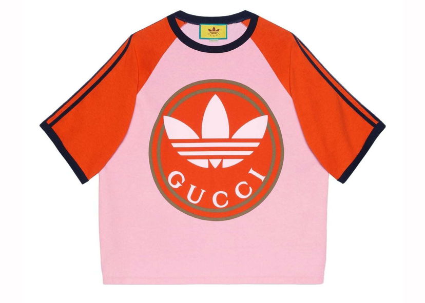 Tričko Gucci adidas x Color Block T-shirt Pink Ružová | 722927 XJE1E 5454