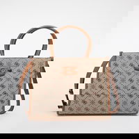 Neda 2 Comp Signature Logo Tote