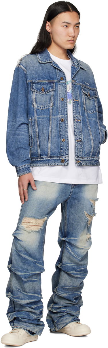Bunda We11done We11done Washed Denim Jacket Modrá | WD-DJ0-25-313-U-BL, 3