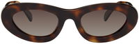 ANINE BING Roma Oval Sunglasses