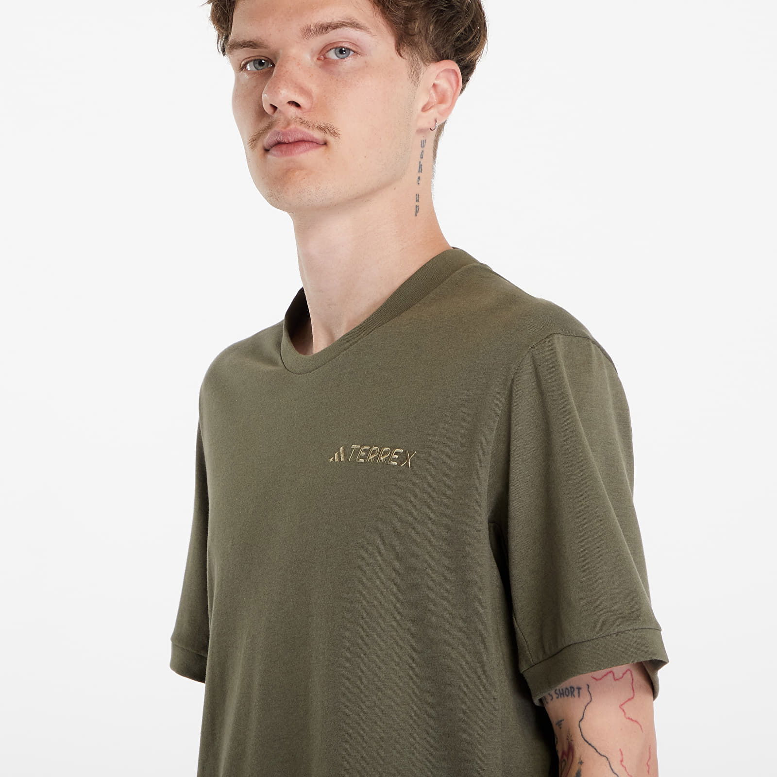 Terrex Xpl Logo Short Sleeve Tee Olive Strata