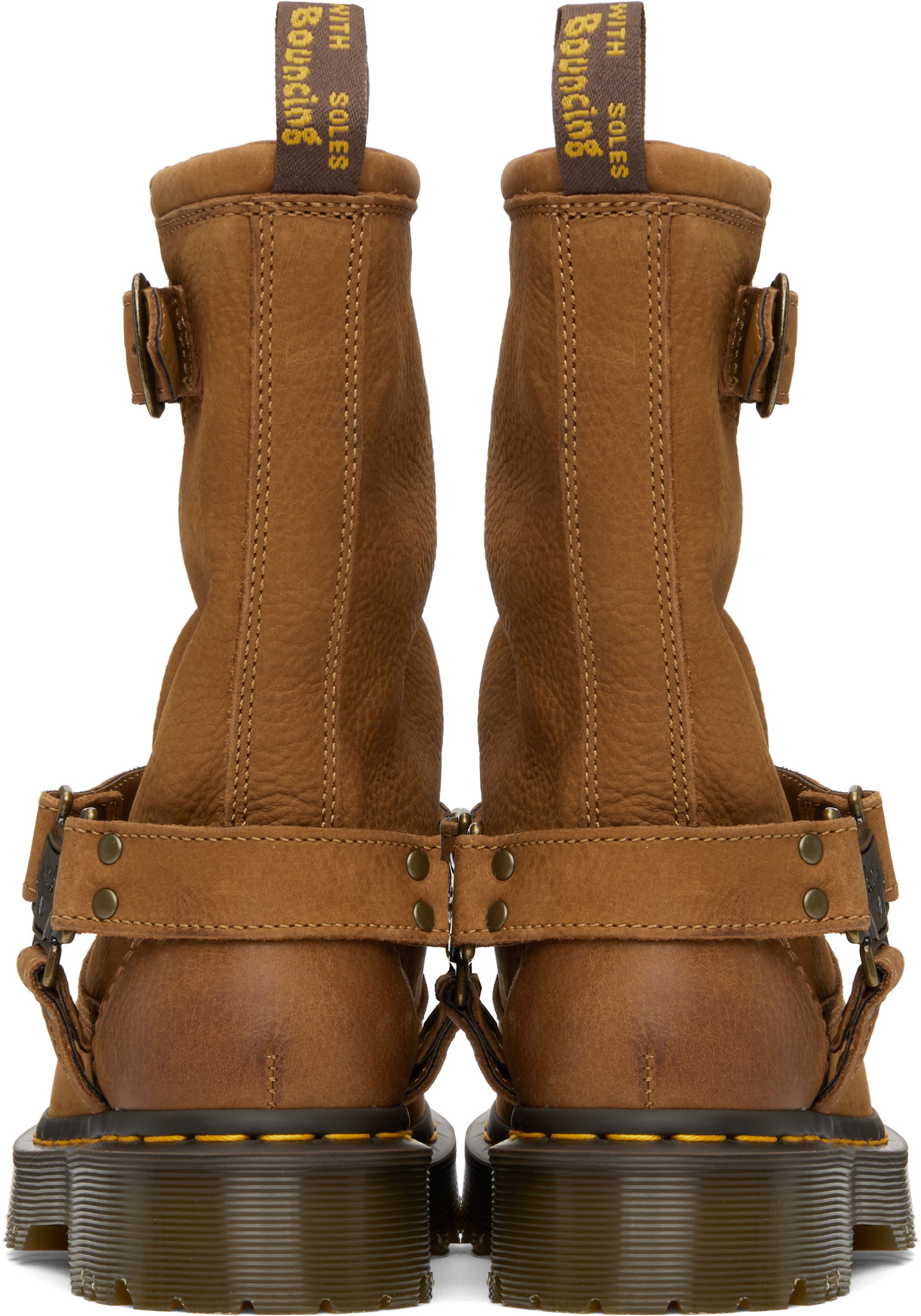 Oblečenie Dr. Martens Anistone Hi Leather Biker Boots Hnedá | 41644200, 1