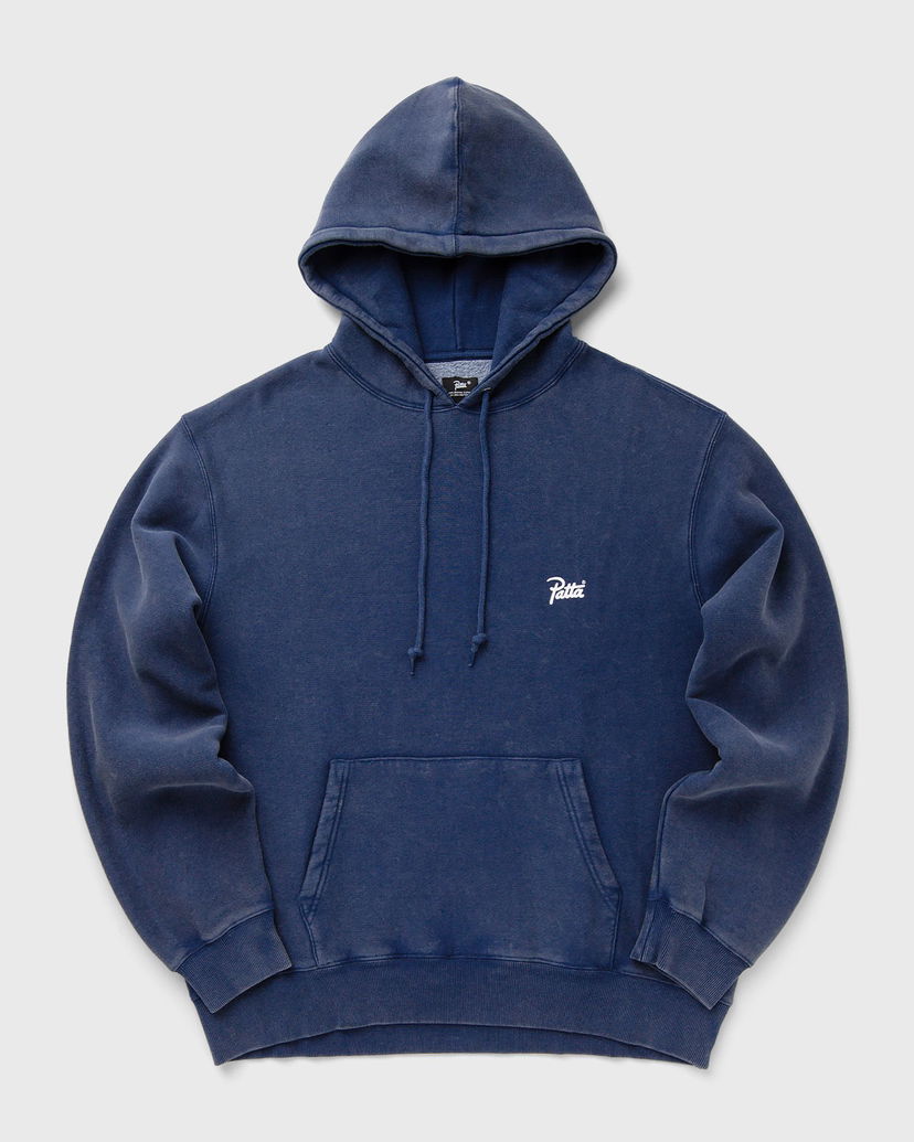 Mikina Patta Classic Acid Washed Hooded Sweater Modrá | POC-AW25-2050-329-0005-204