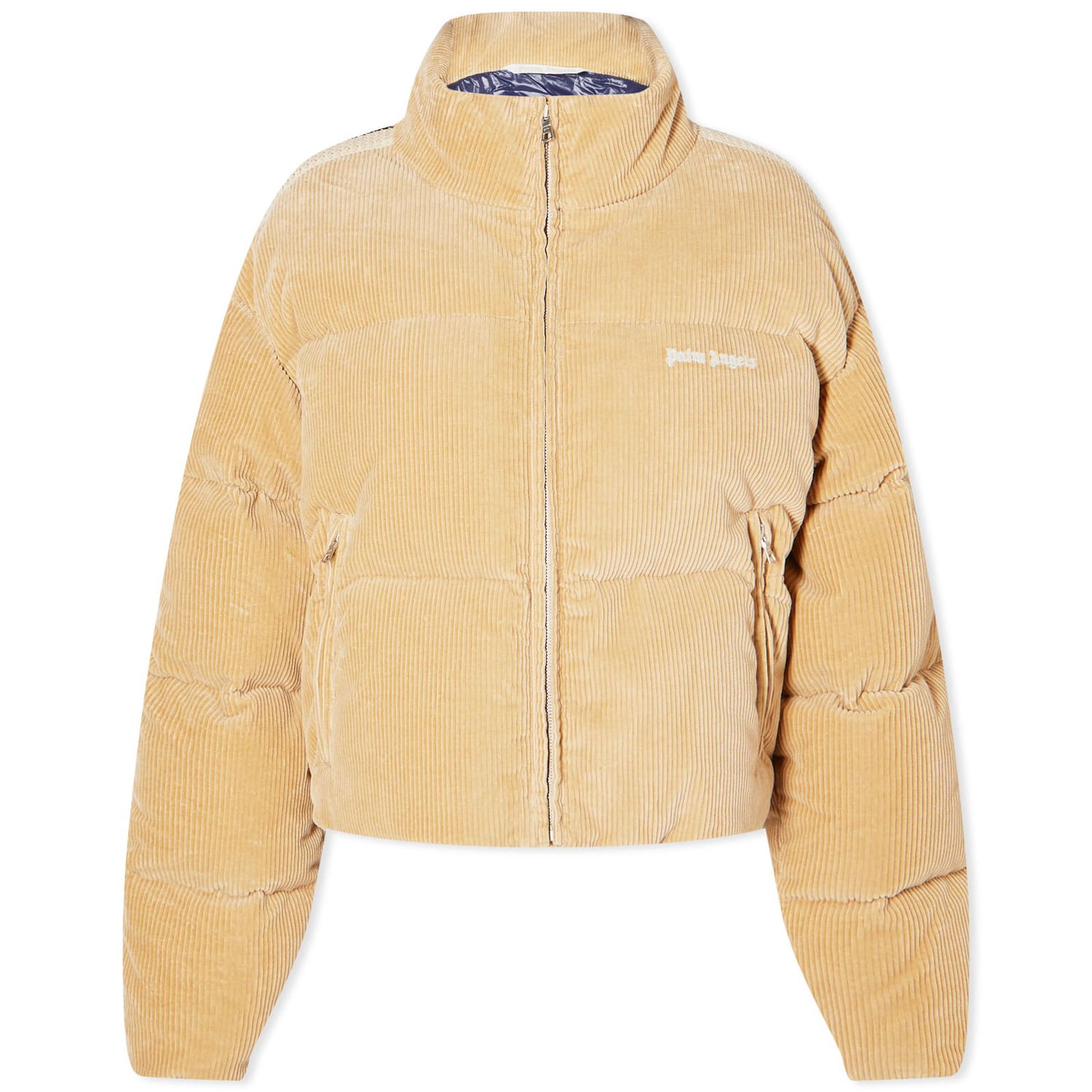 Prešívaná bunda Palm Angels Corduroy Cropped Down Jacket Béžová | PWED018F23FAB0026101, 0