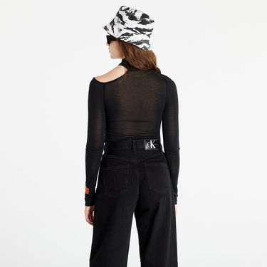 Tričko HERON PRESTON Cut Shoulder Mockneck Ctnmb Čierna | HWAB023S22JER0011001, 3