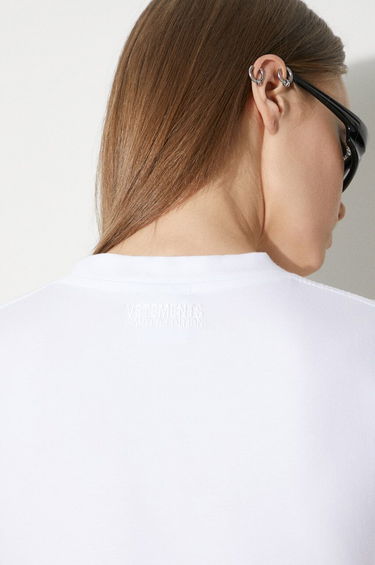 Tričko VETEMENTS VETEMENTS 4 Seasons Embroidered Logo Fitted T-Shirt Biela | WE64TR620W, 5