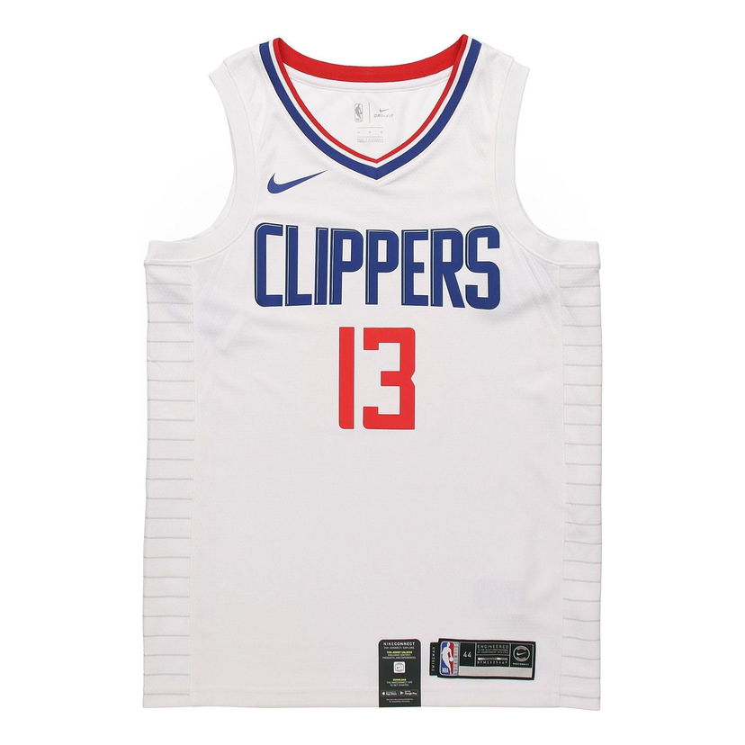 Dres Nike NBA Los Angeles Clippers George #13 Basketball Swingman Jersey Biela | 865185-108