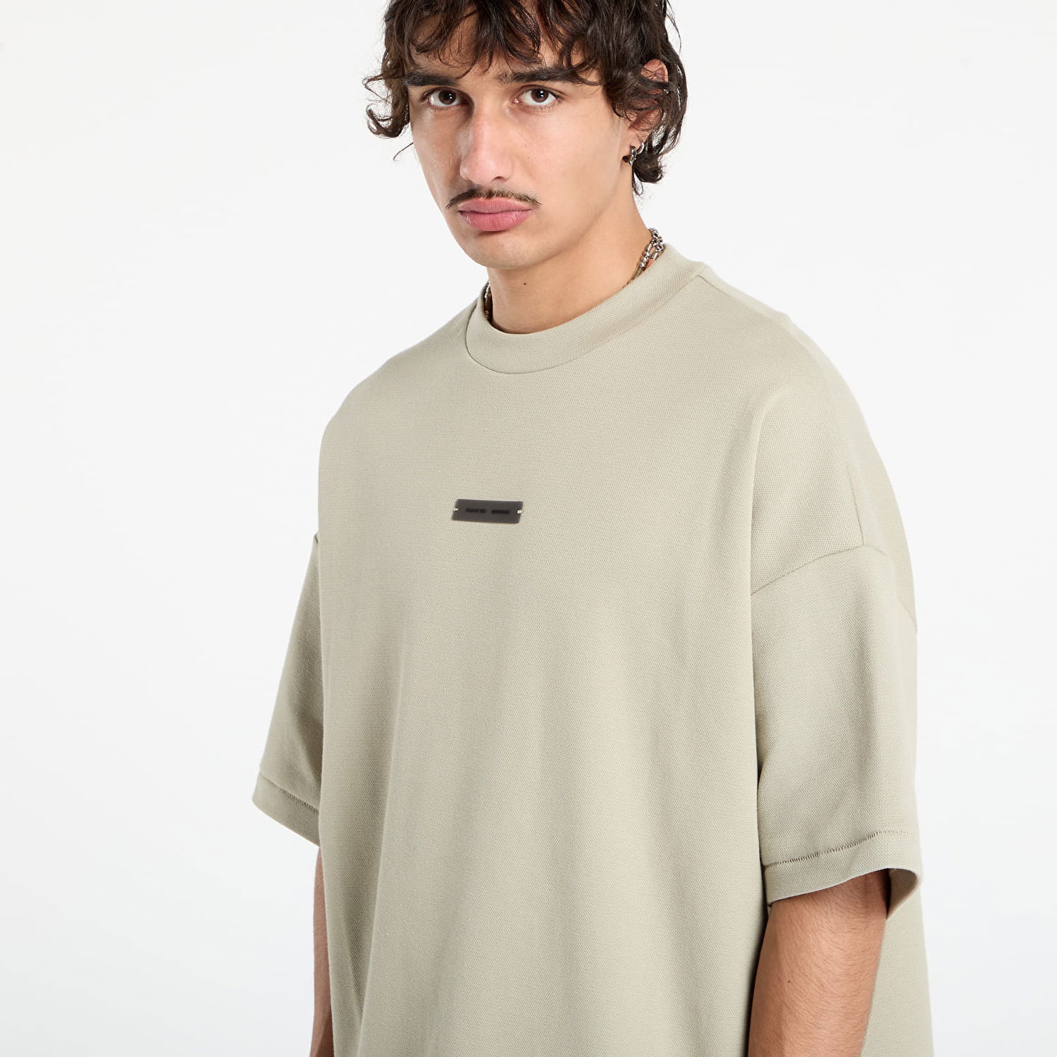 Tričko Fear of God Fear of God Essentials Pique 90's Short Sleeve T-Shirt Béžová | 125SP254416F-659, 1
