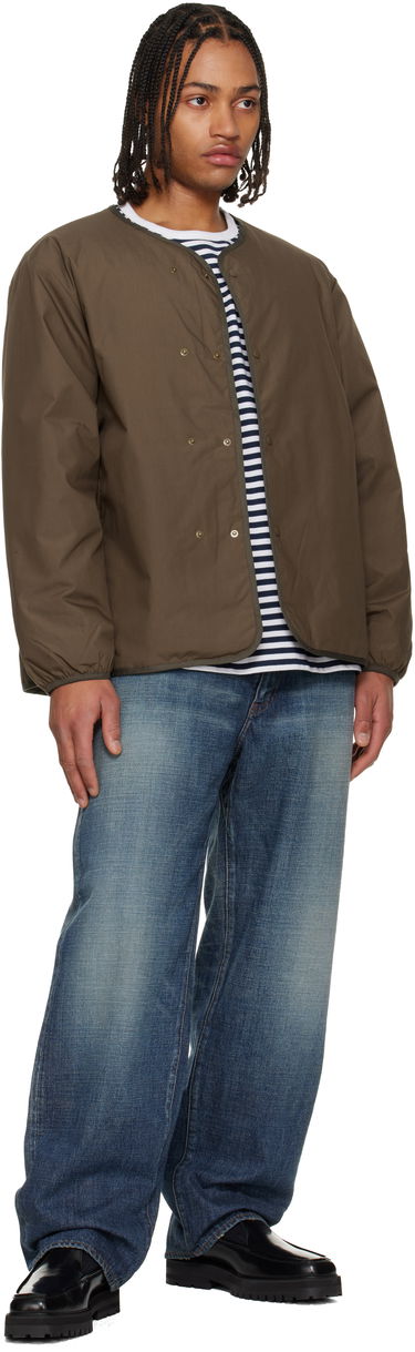 Prešívaná bunda NANAMICA Reversible Down Cardigan Hnedá | S25FA054U, 3