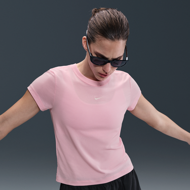 Crop Top Nike Sportswear Chill Knit T-Shirt Ružová | FV5508-690, 3