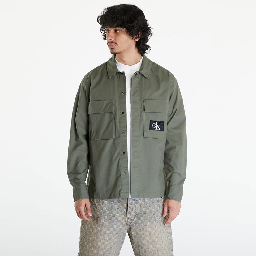 Bunda CALVIN KLEIN Utility Overshirt Green Zelené | J30J325174 LDY