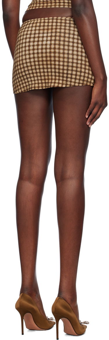 Sukňa Miaou Miaou Elektra Cutout Miniskirt Hnedá | 4014TJBPLD, 2