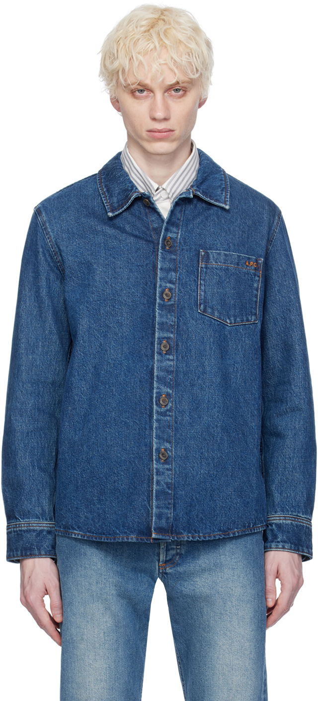 Vittorio Brodée Poitrine Denim Shirt