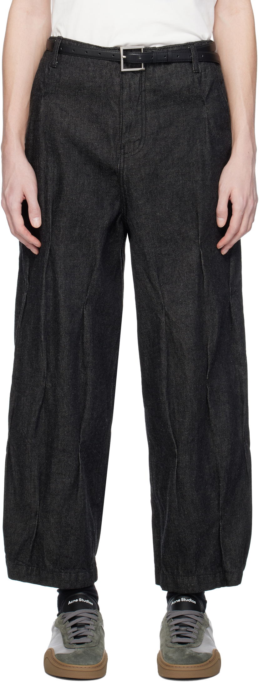 Džínsy ADER ERROR ADER error 0103 Wide Leg Jeans Čierna | BO01SSJE0103BK