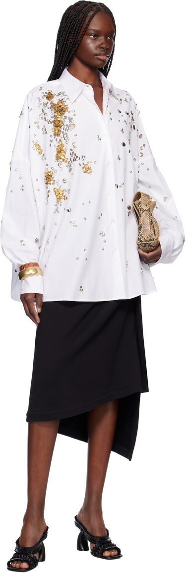Košeľa Dries Van Noten Dries Van Noten Oversized Embellished Shirt Biela | 251-010759-1466, 3