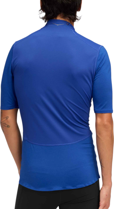 Tričko Hoka One One SkyBreeze Short Sleeve Zip T-Shirt Modrá | 1170232-ult, 1