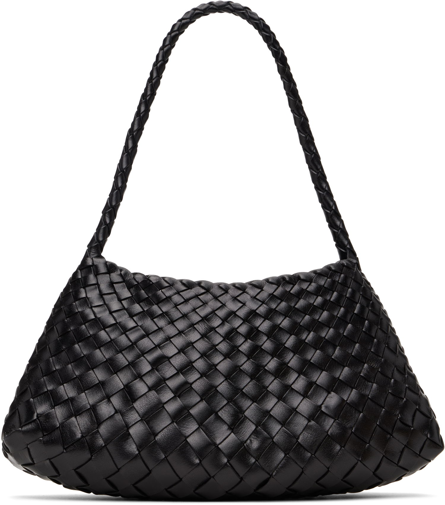 Kabelka Dragon Diffusion Dragon Diffusion Rosanna Woven Leather Shoulder Bag Čierna | 8943, 0