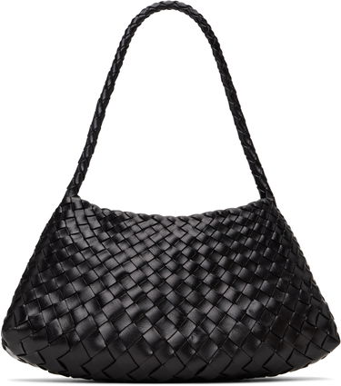 Kabelka Dragon Diffusion Dragon Diffusion Rosanna Woven Leather Shoulder Bag Čierna | 8943, 0