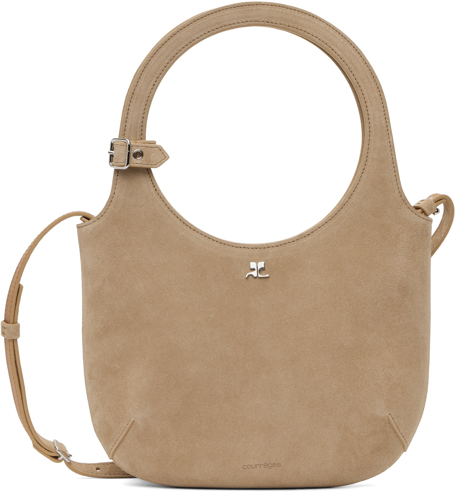 Kabelka Courrèges Courrèges Holy Suede Shoulder Bag Béžová | 125GSA102CR0024, 0