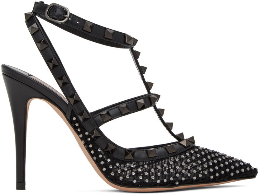 Tenisky a topánky Valentino Garavani Black Rockstud Heels Čierna | 4W2S0393NIM