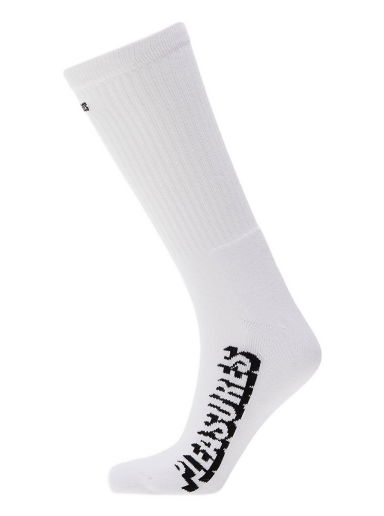 Ponožky Pleasures Knock Out Socks Biela | P23W070 WHITE