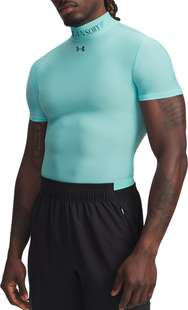 Tričko Under Armour Compression Mock Short Sleeve Mansory HeatGear® Tyrkysová | 6009091-425, 0