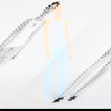 Tielko CALVIN KLEIN Calvin Klein Jeans Cotton Rib Tank Top Biela | LV044C219G YAA, 3