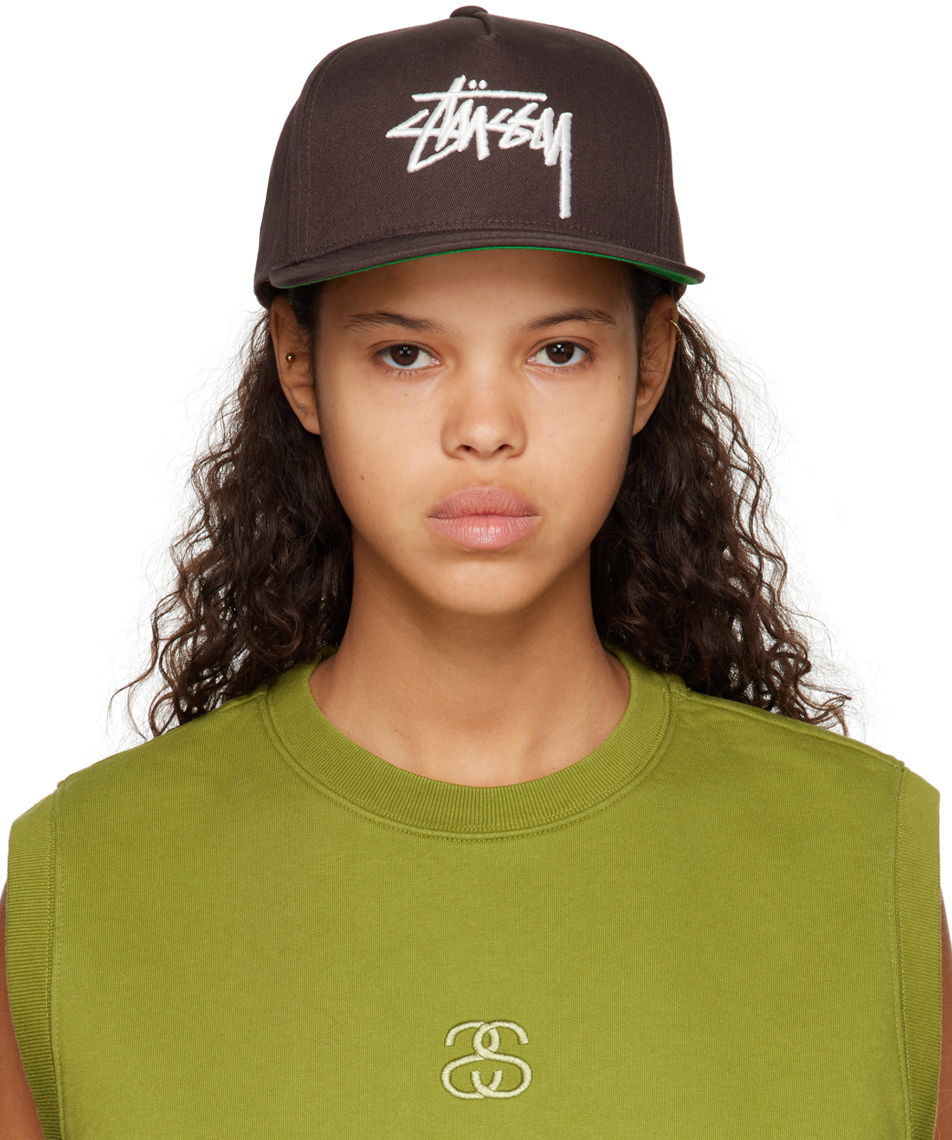 Šiltovka Stüssy Big Stock Point Crown Cap Hnedá | 1311052, 0
