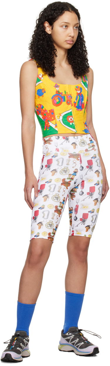 Legíny Chopova Lowena Printed Bike Shorts Biela | 4096, 3
