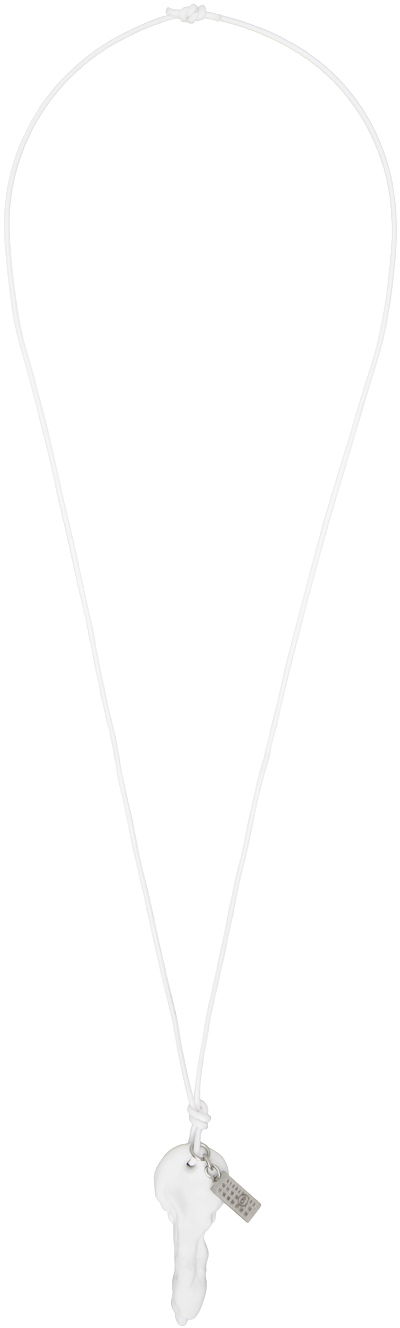 Náhrdelník Maison Margiela Waxed Key Necklace Metalická | SM7UU0069 P7066, 0