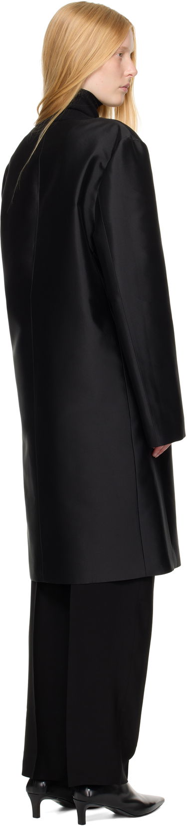 Kabáty TOTEME TOTEME Collarless Coat Čierna | 253-WRO0213-FB0429, 2