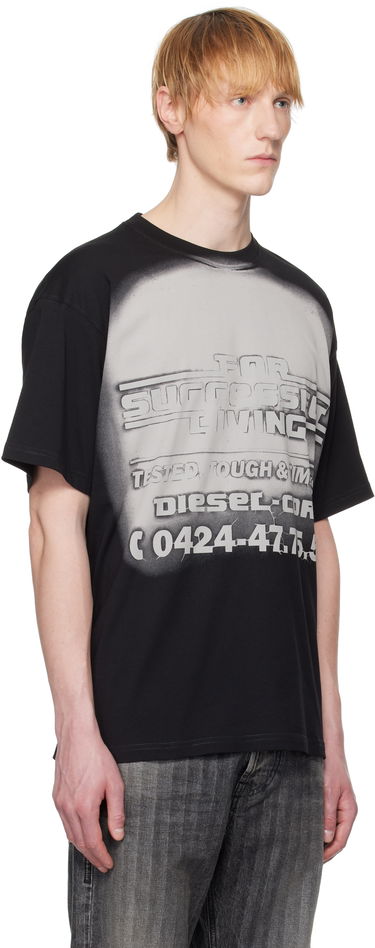 Tričko Diesel T-Boxt-R15 Graphic T-Shirt Čierna | A16619-0AGRI-9XX, 1