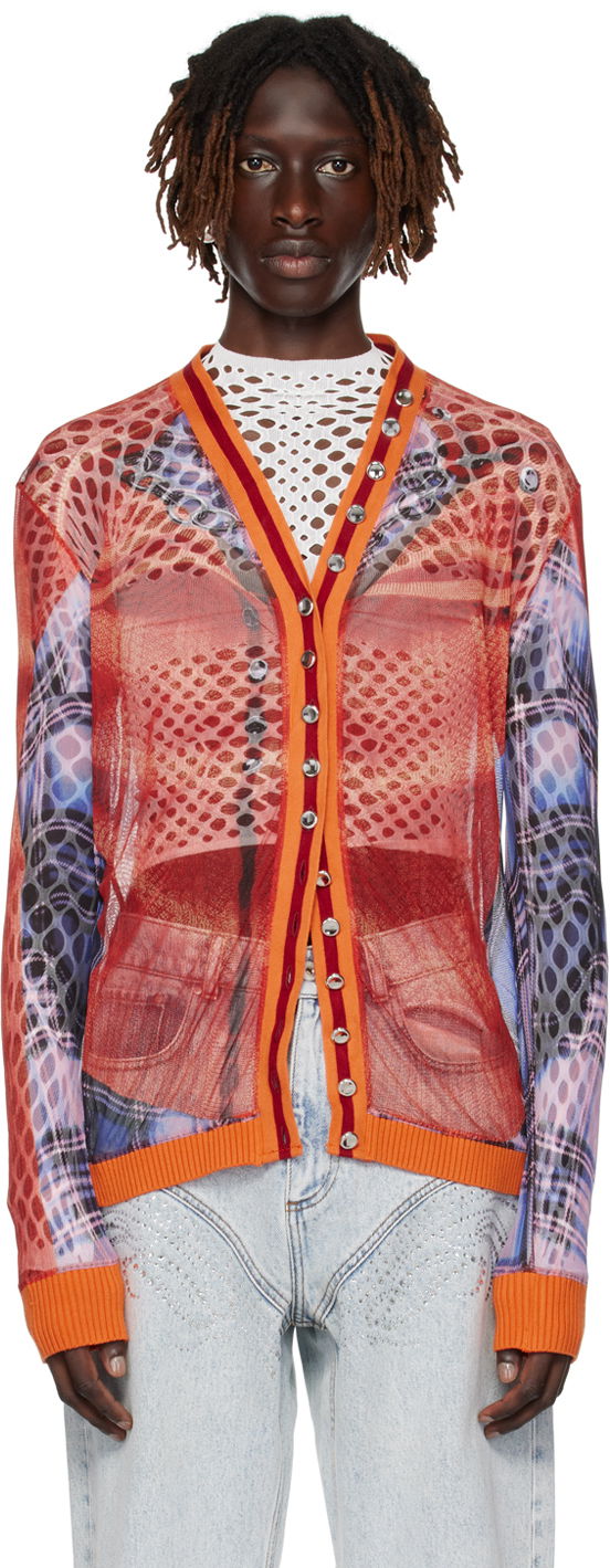 Sveter Y/PROJECT Cardigan Oranžová | YPJPGWCARDIGAN1-S24, 0