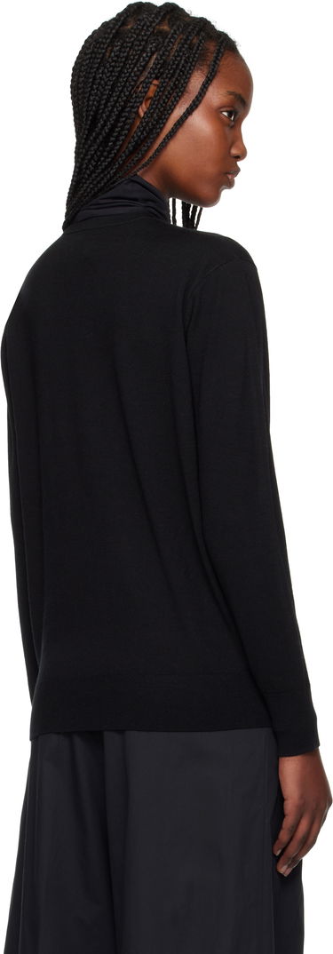 Sveter Dries Van Noten Dries Van Noten Merino Wool V-Neck Sweater Čierna | 251-011202-1700, 2