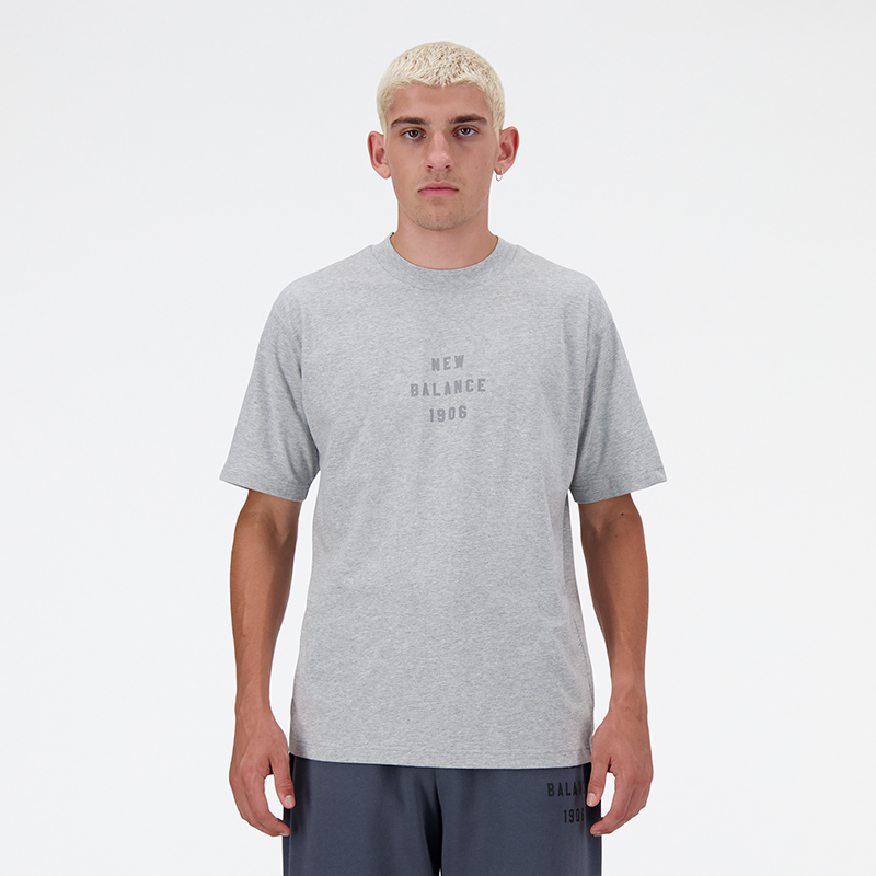 Tričko New Balance t-s Šedá | MT41519AG, 0