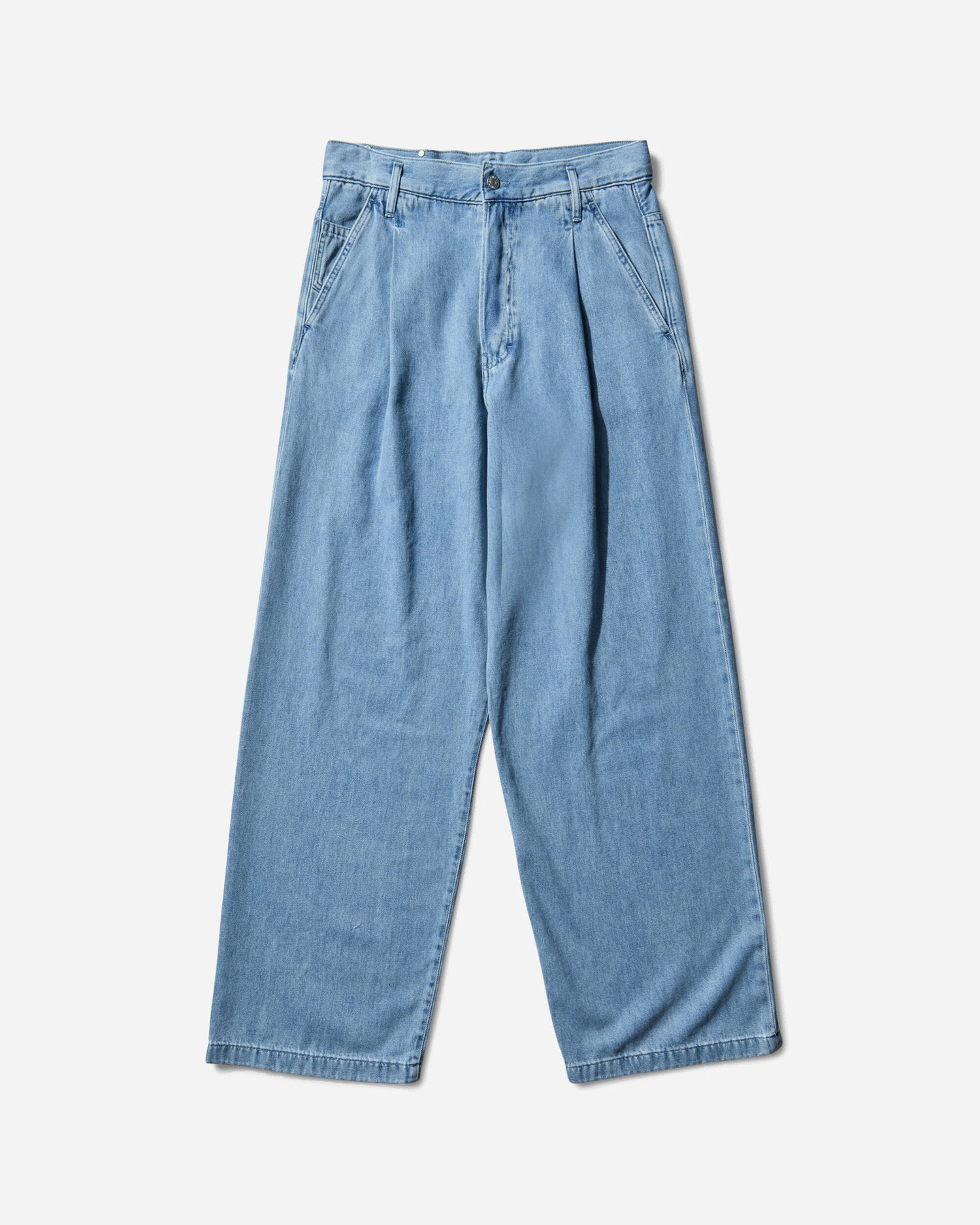 Džínsy Dries Van Noten Pleated Wide-leg Jeans Modrá | 252-020923-2381 514, 1