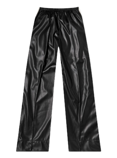 Nohavice Palm Angels Leather Effect Loose Track Pant Čierna | PWCJ016S23FAB0011003