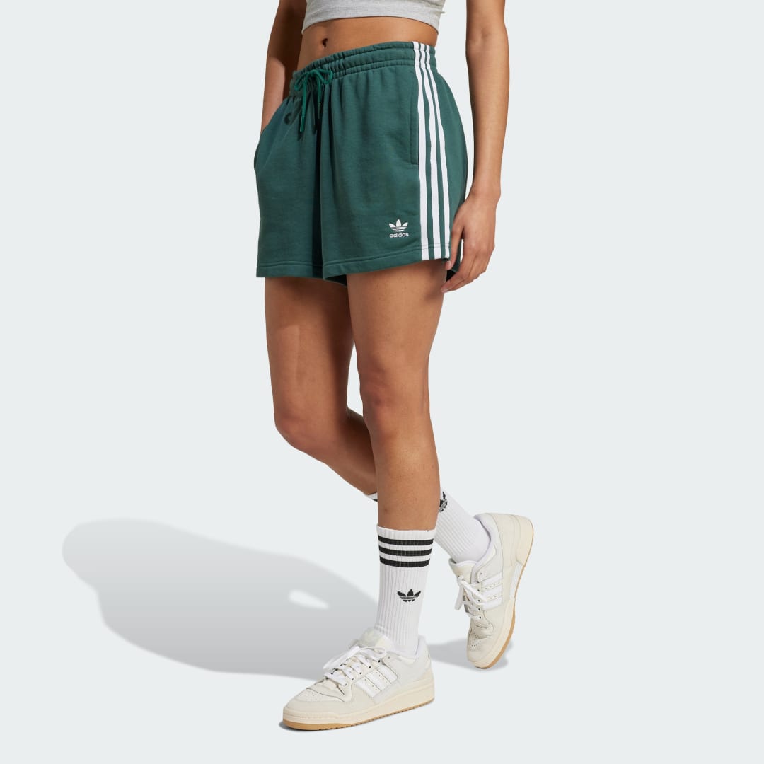 Šortky adidas Performance 3-Stripes French Terry Shorts Zelené | IY2156, 0