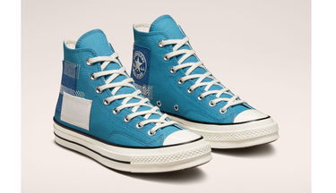 Tenisky a topánky Converse Chuck 70 High Patchwork Modrá | A00733C, 3