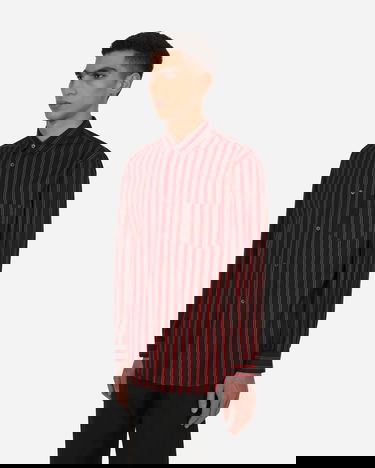 Košeľa Comme des Garçons Yarn Dyed Stripe Shirt Čierna | FI-B017 1, 2