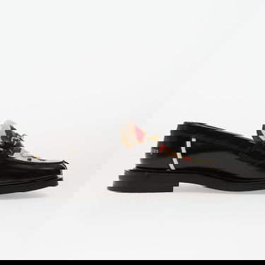 Tenisky a topánky Filling Pieces Embroidered Loafer with Sherpa Trim and Gold Bit Čierna | 112611303287130, 2