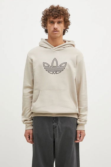 Mikina adidas Originals Hoodie With Print Béžová | JJ1505, 0