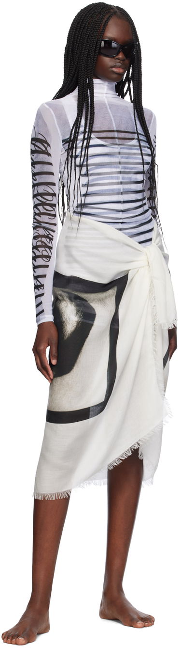 Sukňa Jean Paul Gaultier Jean Paul Gaultier 'The Eyes And Lips' Sarong Biela | 24/30-U-JU117-C543-0001, 3